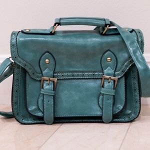 Turquoise Oxford Satchel